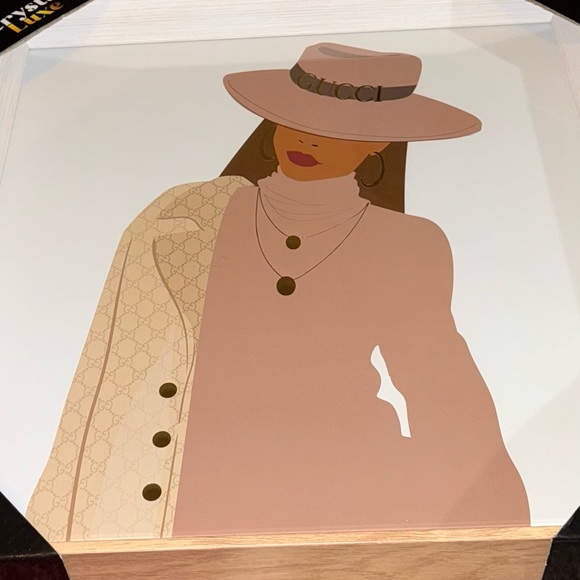 “Photo Op G U C C I Ready” Plexiglass Wall Art Decor New
